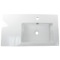 Rectangular White Ceramic Wall Mounted or Drop In Sink